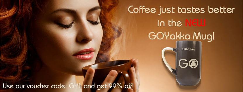 Image of the sexy GOYakka coffee mug
